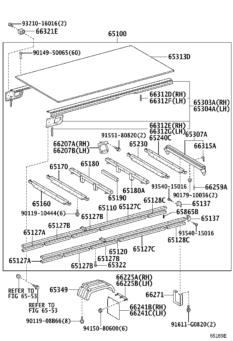 65100-3VG00 FLOOR ASSY, REAR BODY product image
