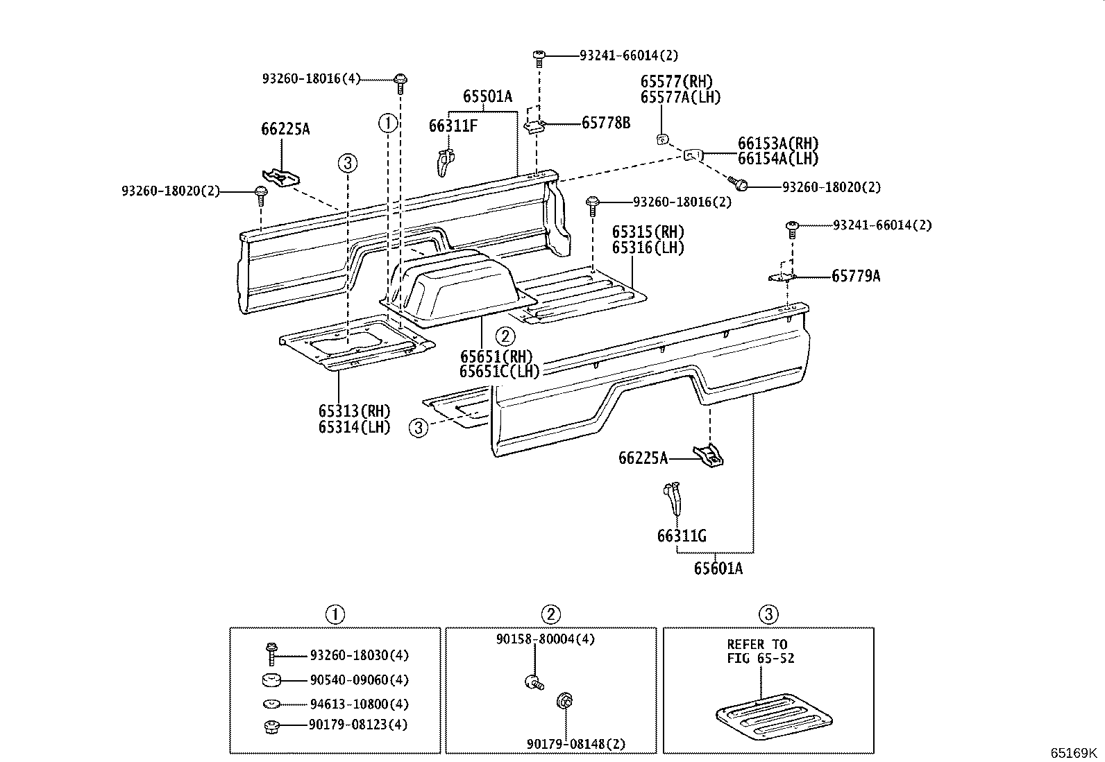 65601-60101 PANEL SUB-ASSY, REAR BODY SIDE, LH product image