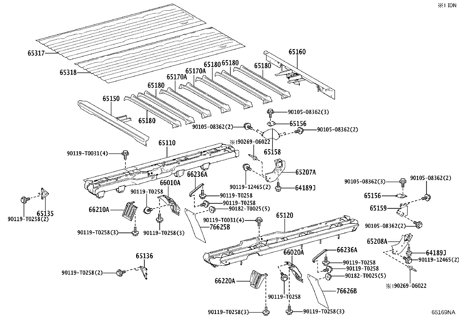 65110-0K030 SILL ASSY, MAIN, RH product image