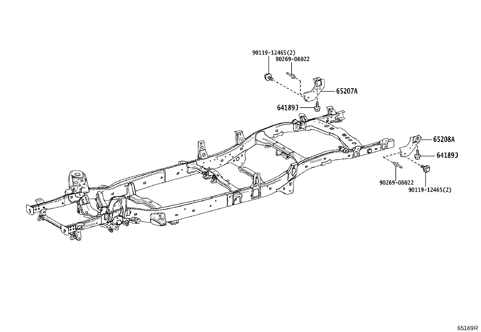 65110-0K030 SILL ASSY, MAIN, RH product image