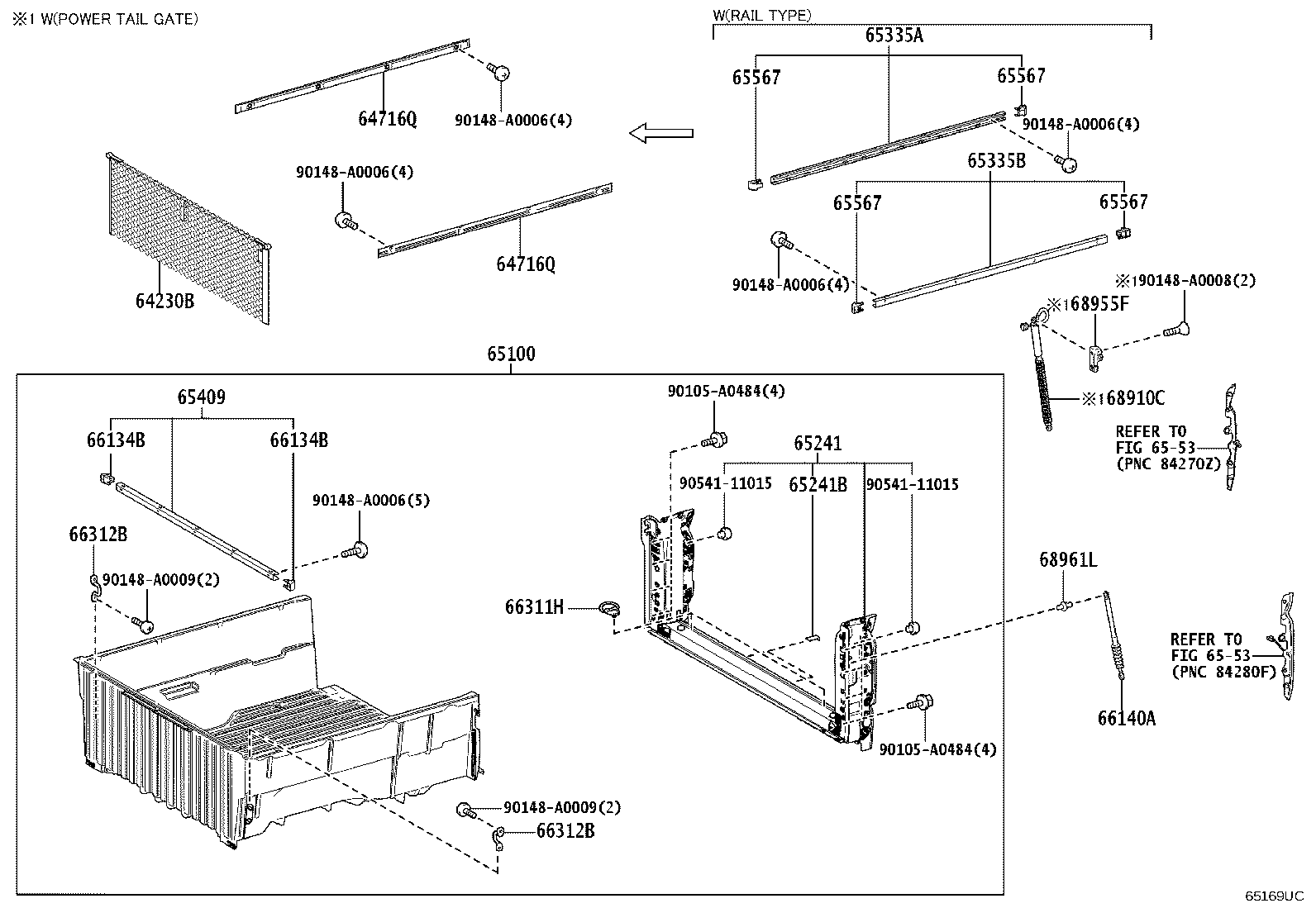 Toyota 65100-AK020 FLOOR ASSY, REAR BODY