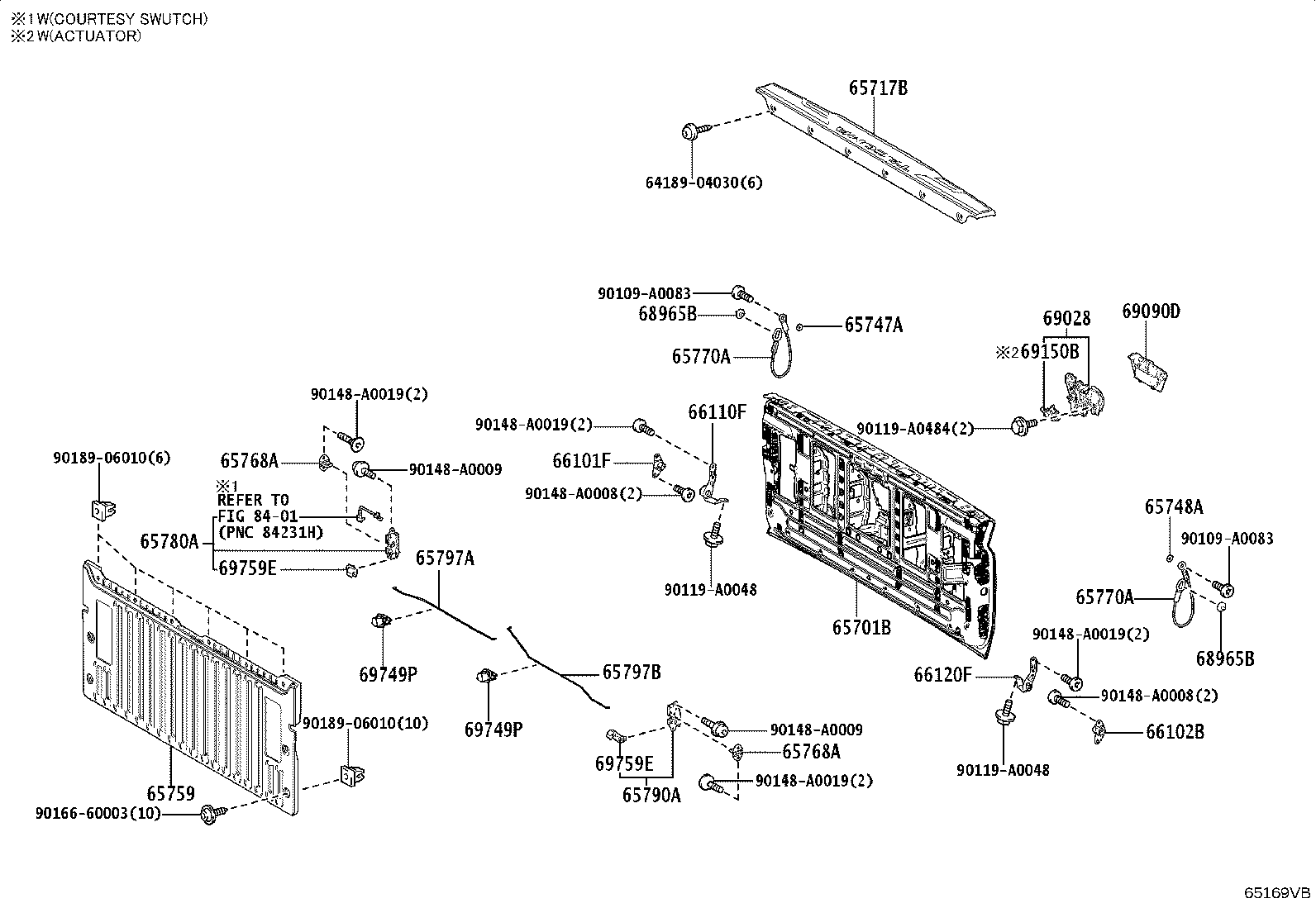Toyota 65759-AK010 COVER, TAIL GATE SERVICE HOLE