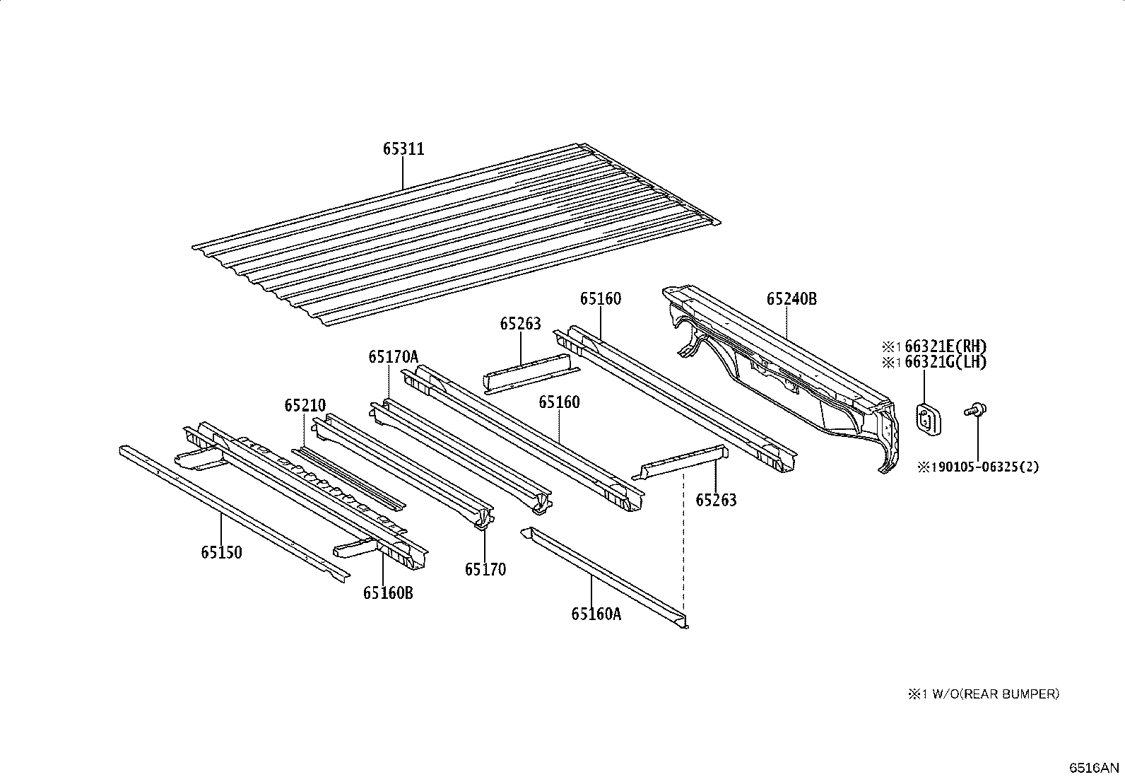 65240-KK230 SILL ASSY, CROSS, NO.9 product image