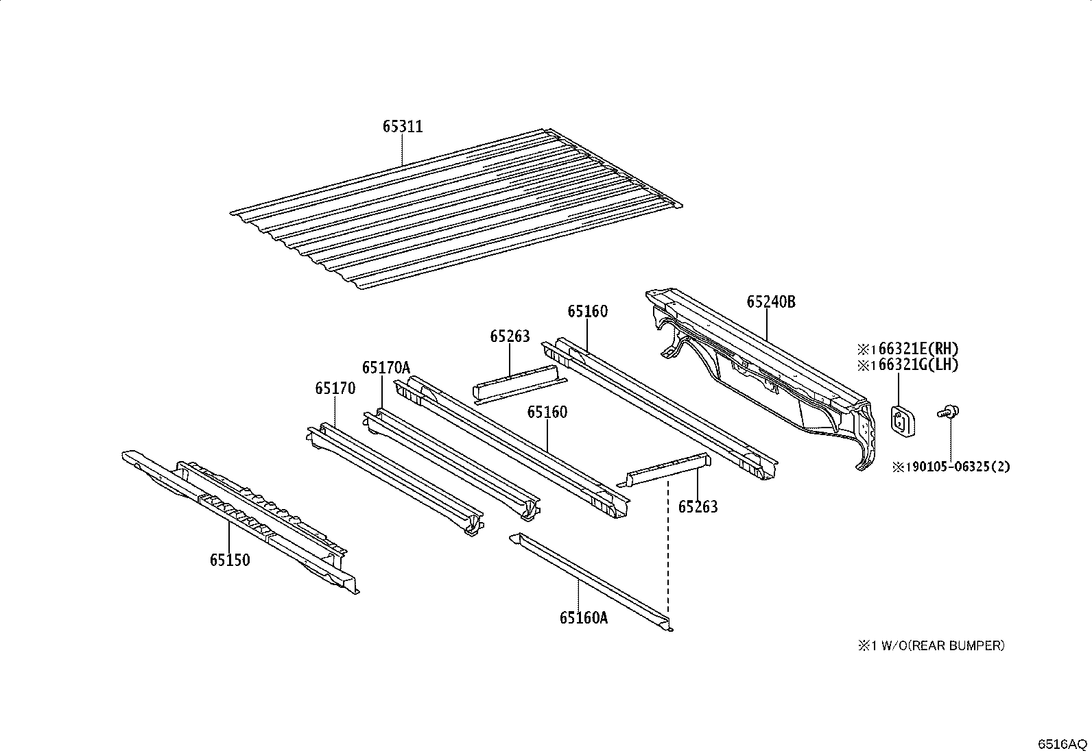 65240-YP011 SILL ASSY, CROSS, NO.9 product image