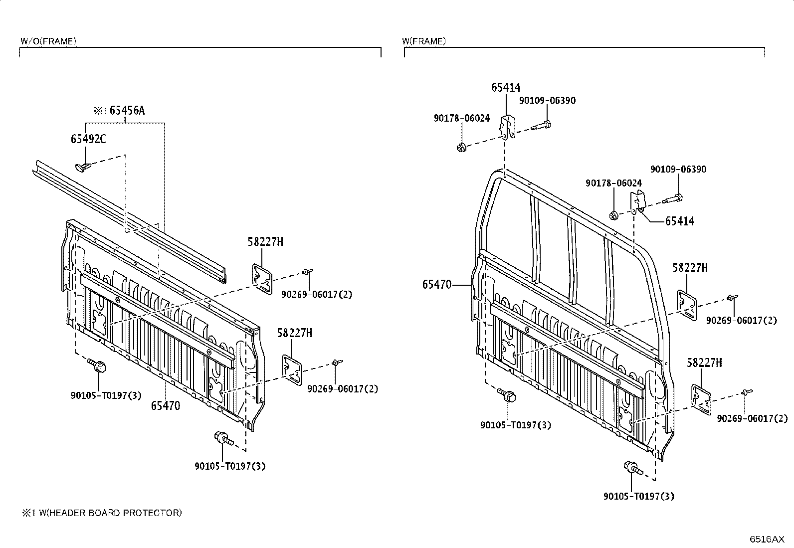65470-KK140 BOARD ASSY, HEADER product image