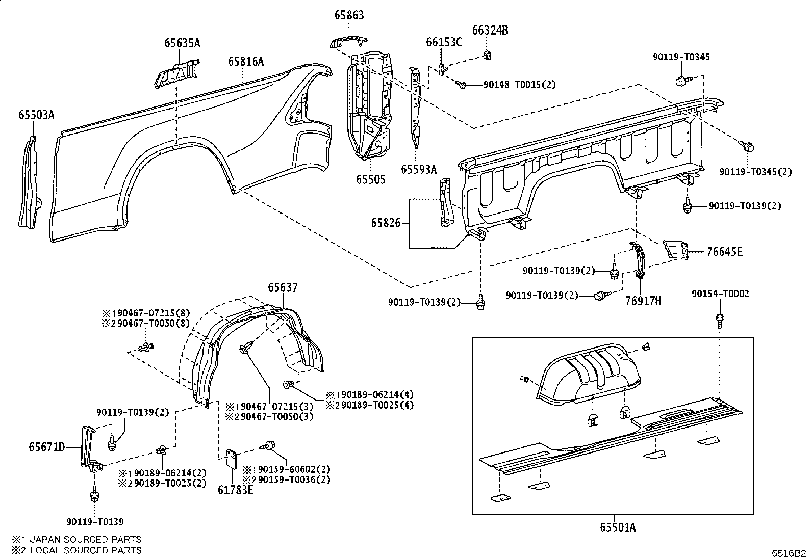 66312-0K060 HOOK SUB-ASSY, ROPE product image