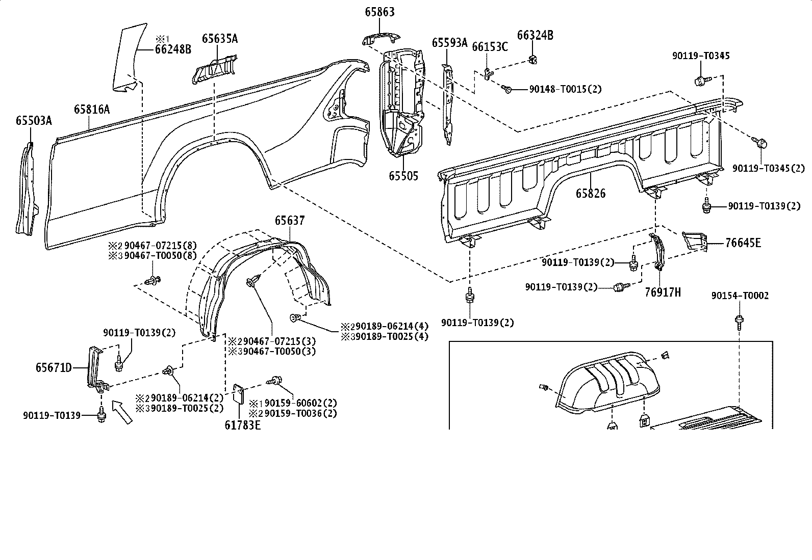 66312-0K060 HOOK SUB-ASSY, ROPE product image