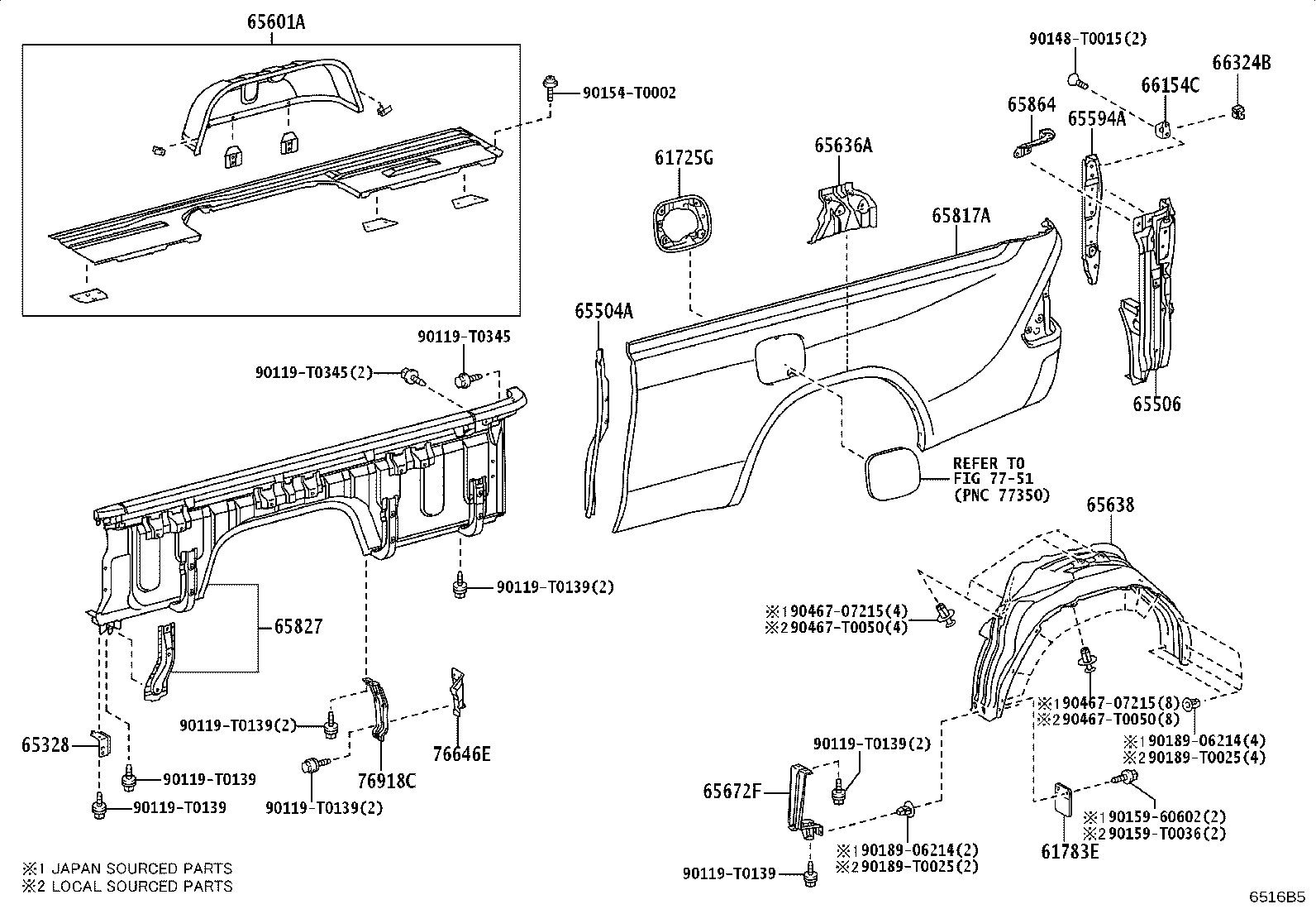 66312-0K060 HOOK SUB-ASSY, ROPE product image