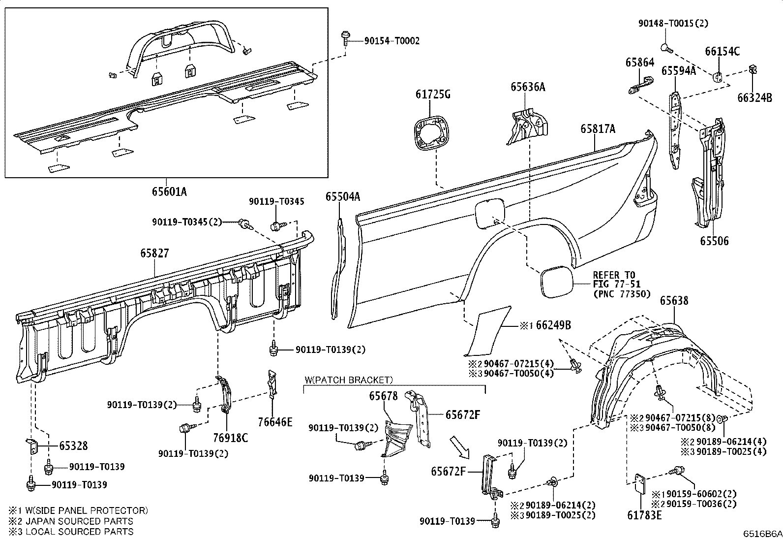 66312-0K060 HOOK SUB-ASSY, ROPE product image