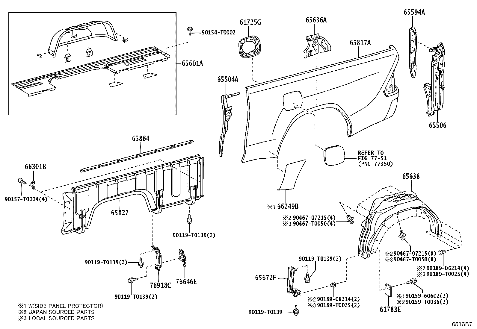 66312-0K060 HOOK SUB-ASSY, ROPE product image
