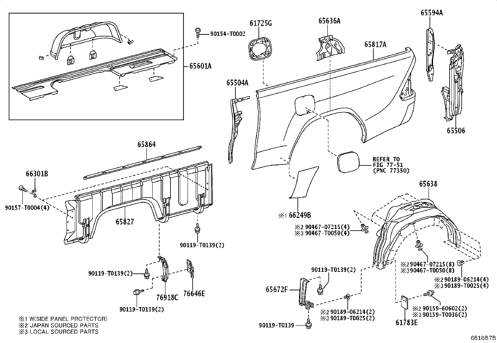 66312-0K060 HOOK SUB-ASSY, ROPE product image