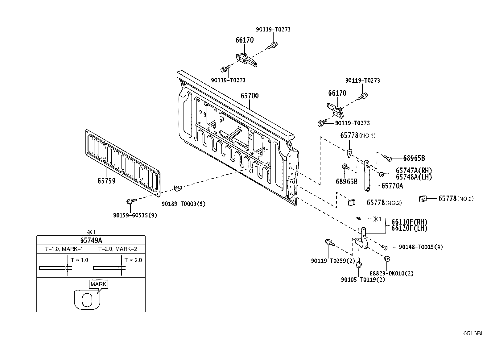 65470-KK130 BOARD ASSY, HEADER product image