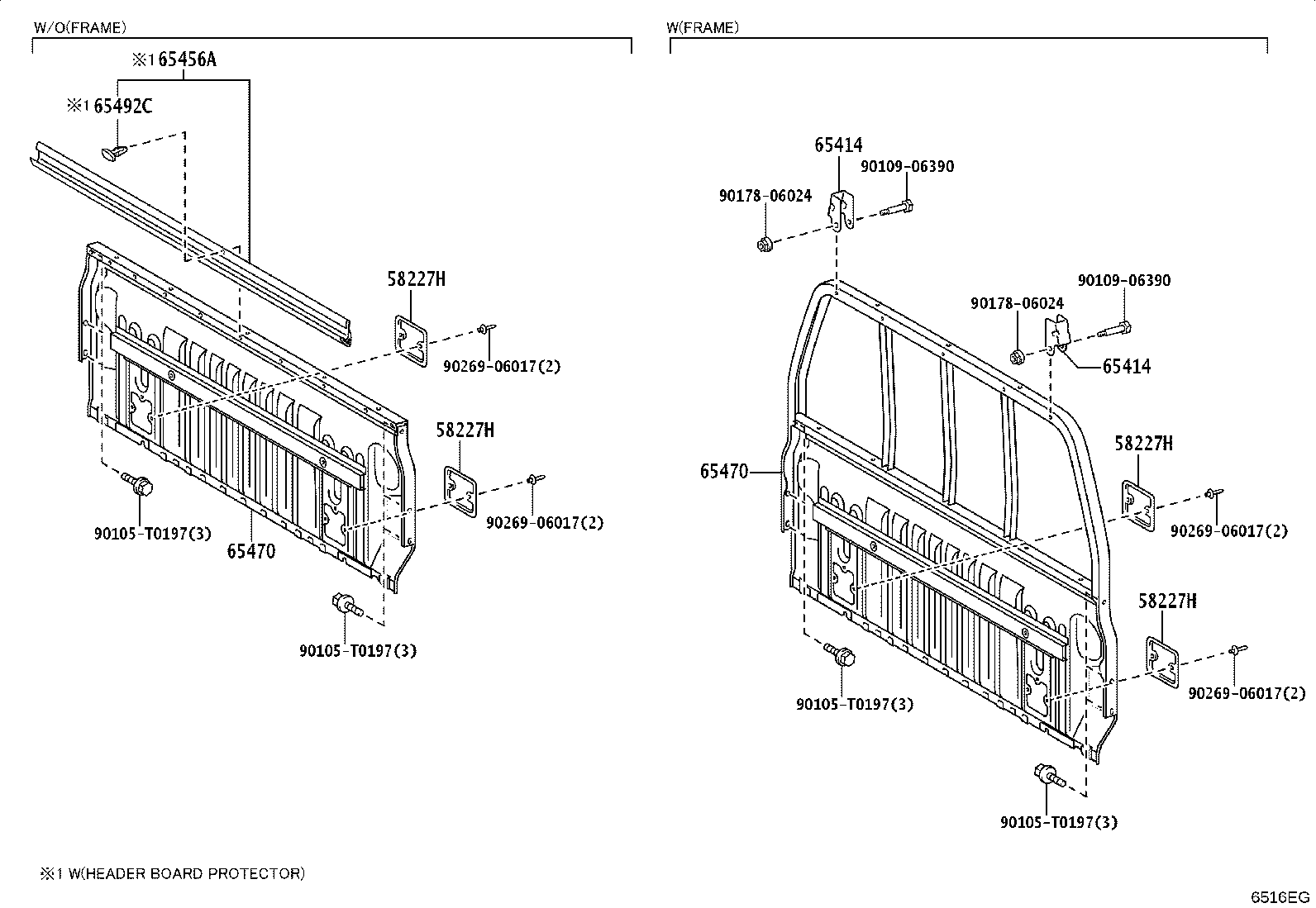 65700-KK280 GATE ASSY, REAR BODY TAIL product image