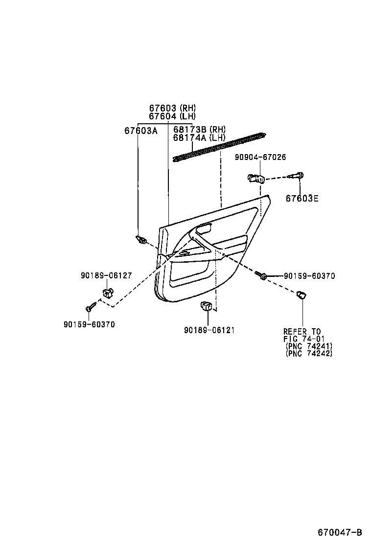 67003-33090 PANEL SUB-ASSY, REAR DOOR, RH product image
