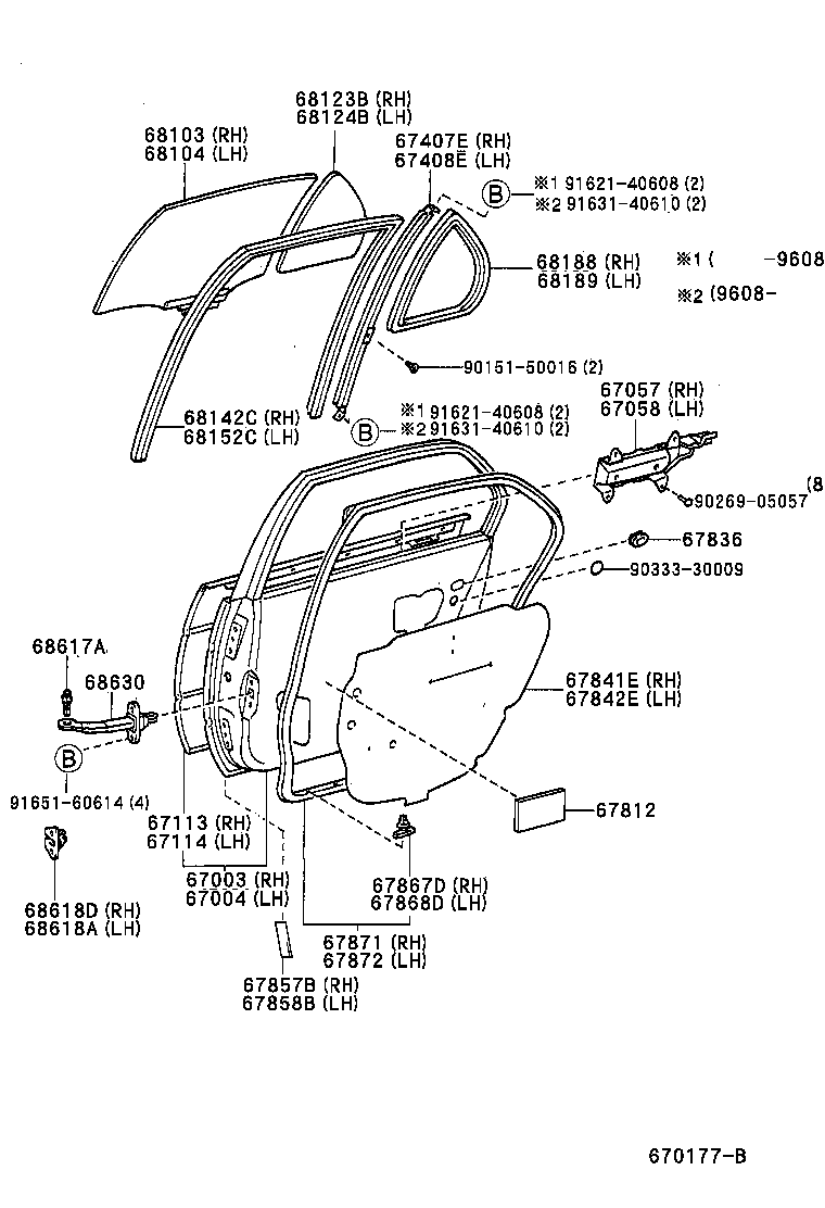Toyota 67004-16260 PANEL SUB-ASSY, REAR DOOR, LH