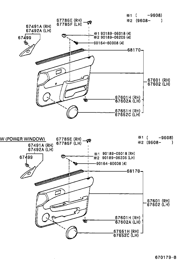68110-16210 GLASS SUB-ASSY, FRONT DOOR, RH product image
