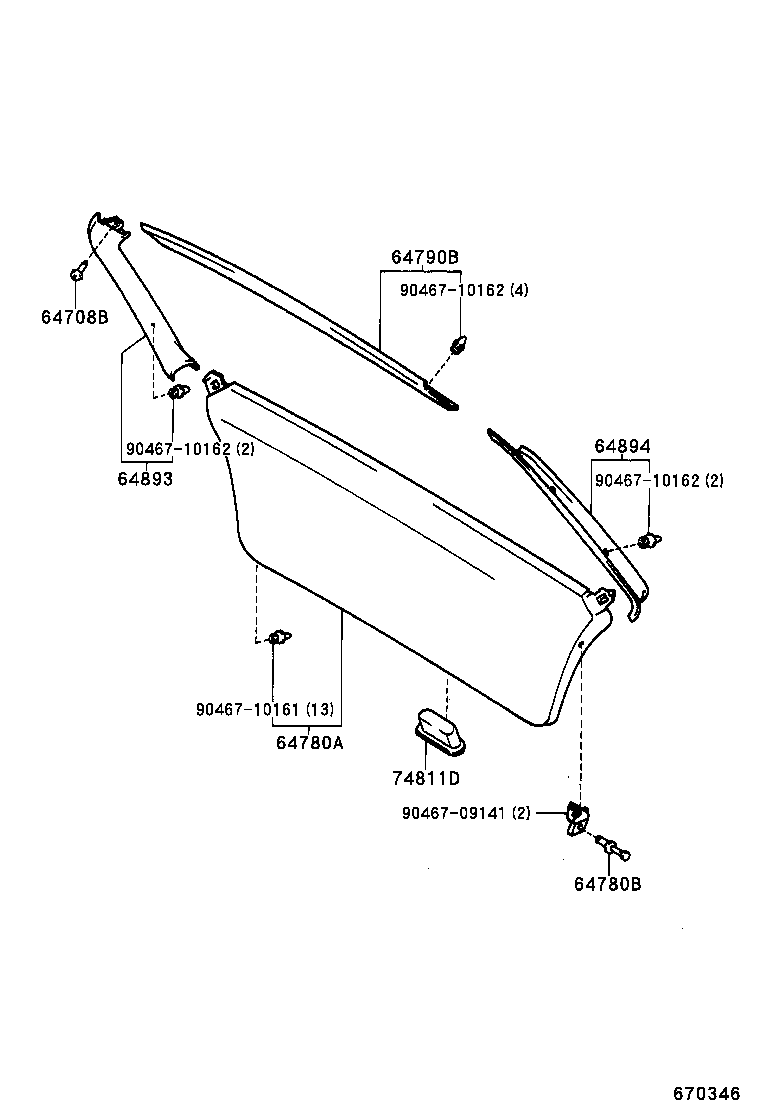 67005-1F560 PANEL SUB-ASSY, BACK DOOR product image