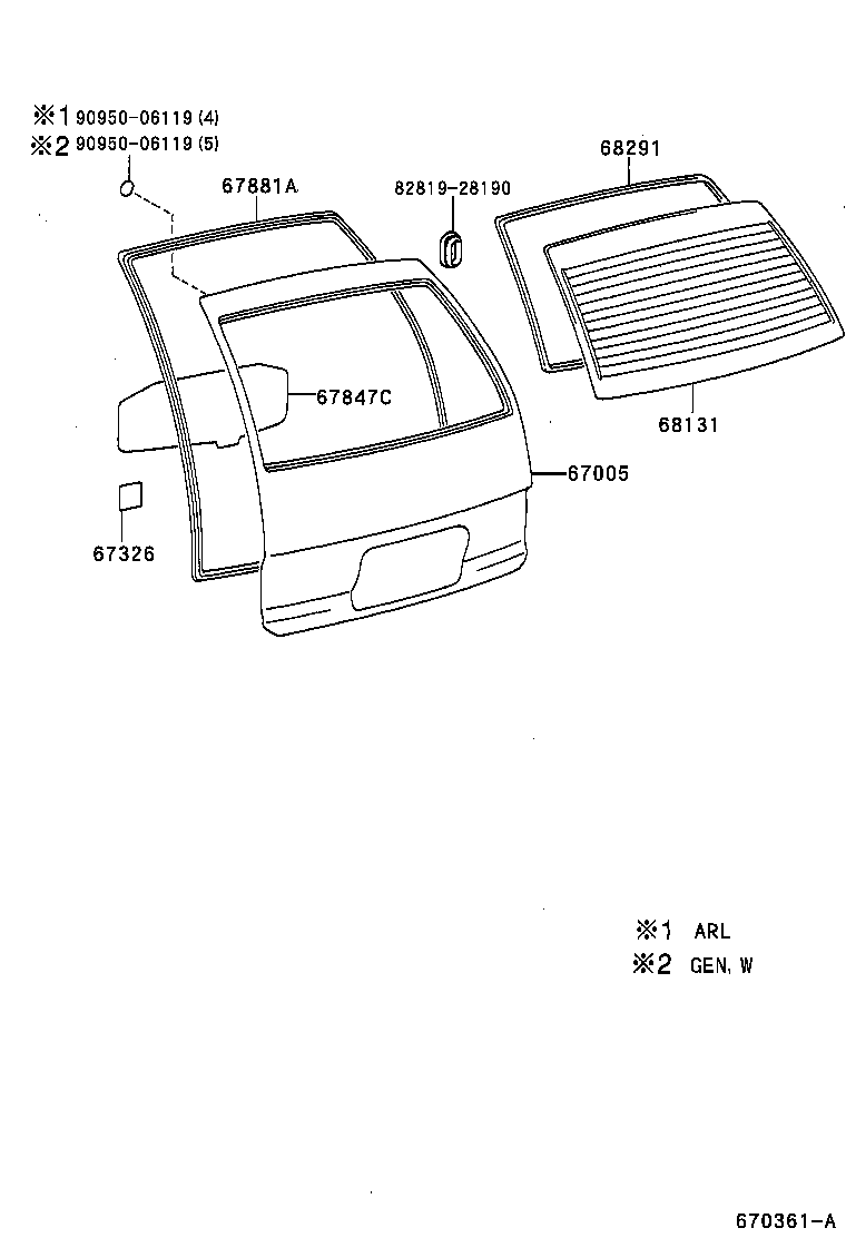 67005-2J201 PANEL SUB-ASSY, BACK DOOR product image