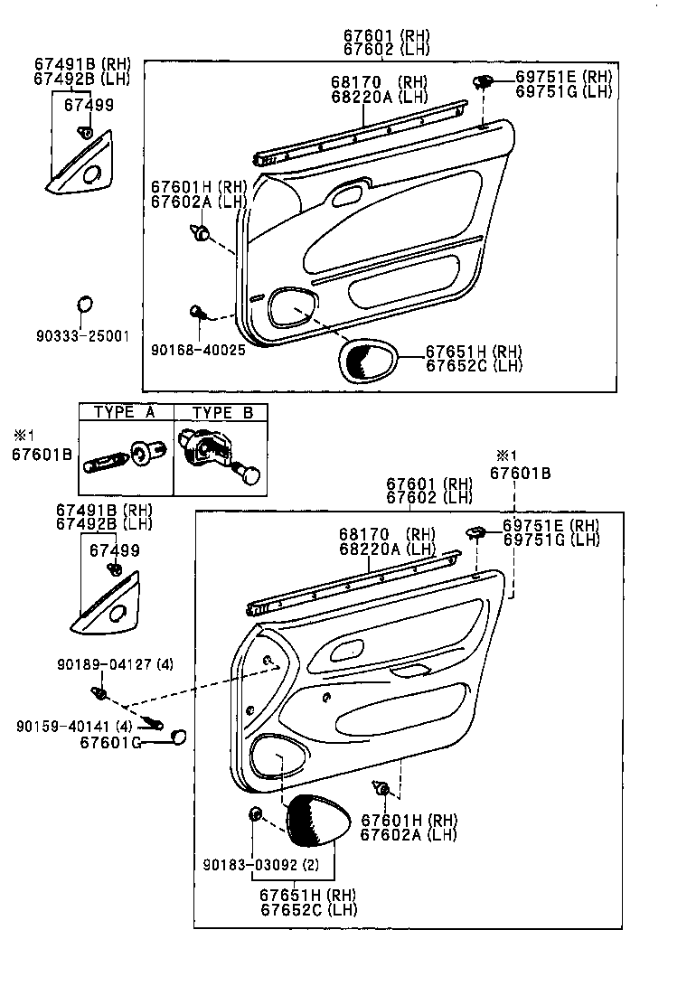 67862-12830 WEATHERSTRIP, FRONT DOOR, LH product image