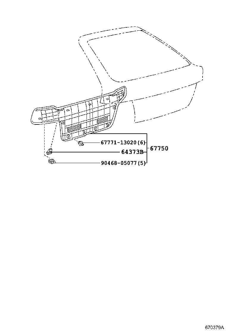 67005-1F610 PANEL SUB-ASSY, BACK DOOR product image