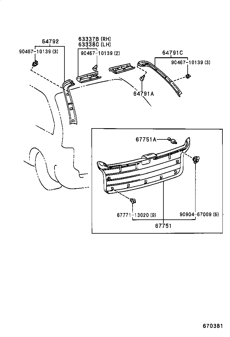 67005-1F170 PANEL SUB-ASSY, BACK DOOR product image