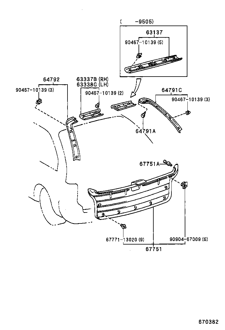 67005-1F281 PANEL SUB-ASSY, BACK DOOR product image