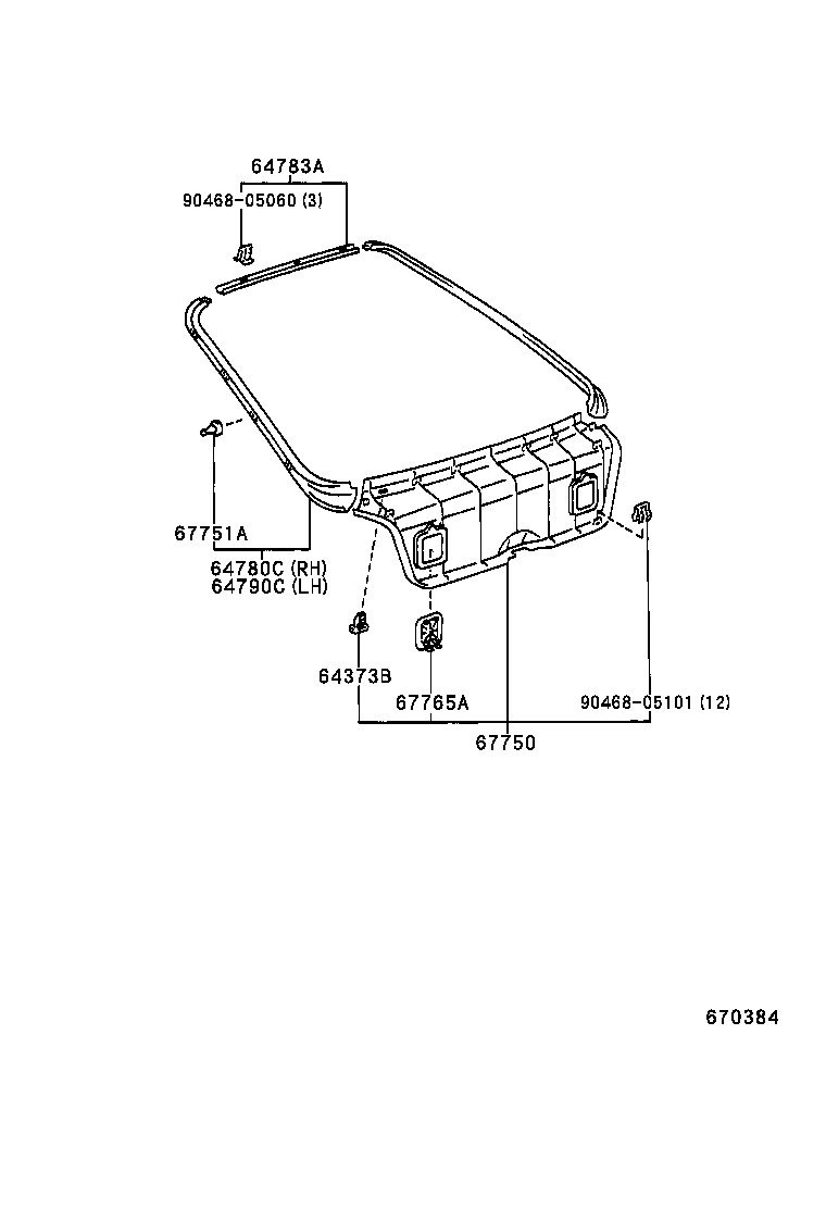 67005-1A760 PANEL SUB-ASSY, BACK DOOR product image