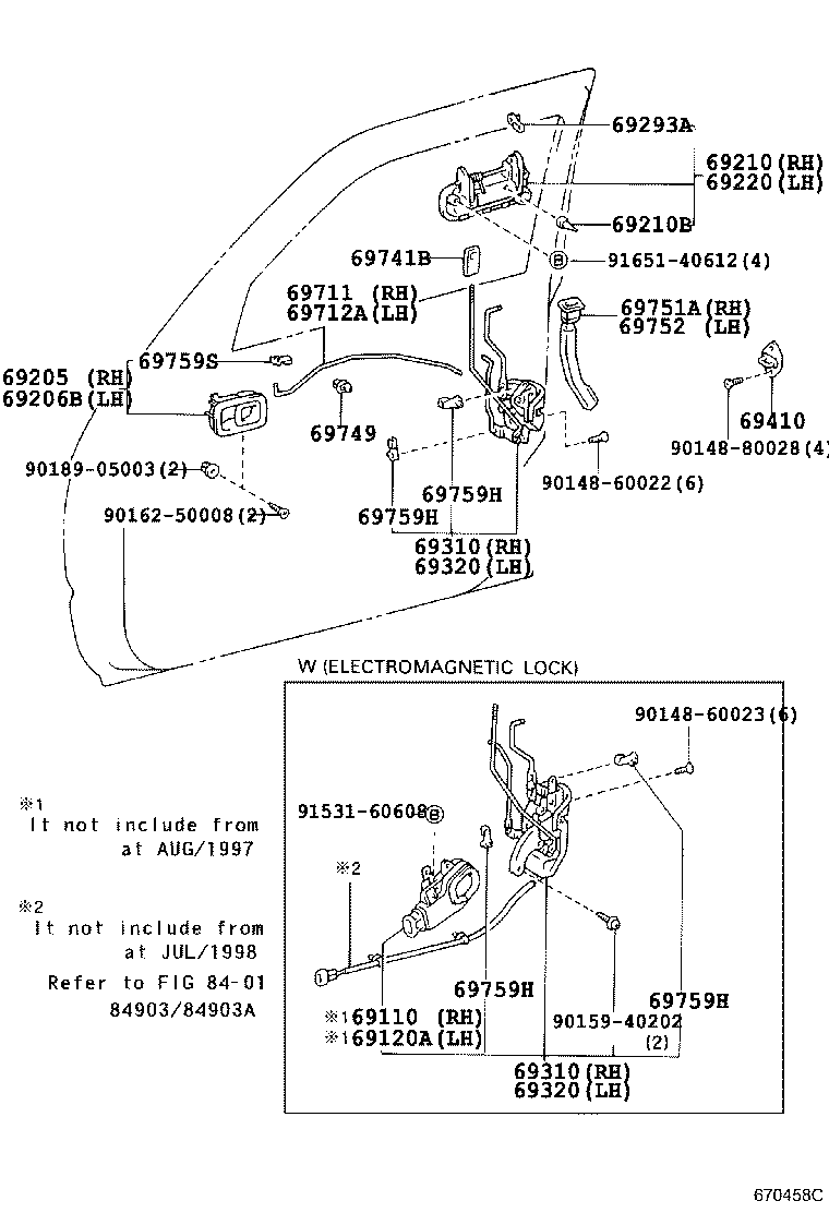 Toyota 69210-35090 HANDLE ASSY, FRONT DOOR, OUTSIDE RH