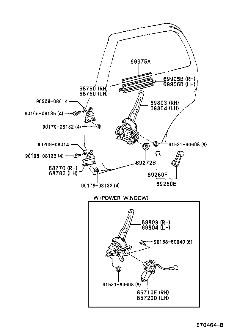 Toyota 85710-35110 MOTOR ASSY, POWER WINDOW REGULATOR, RH