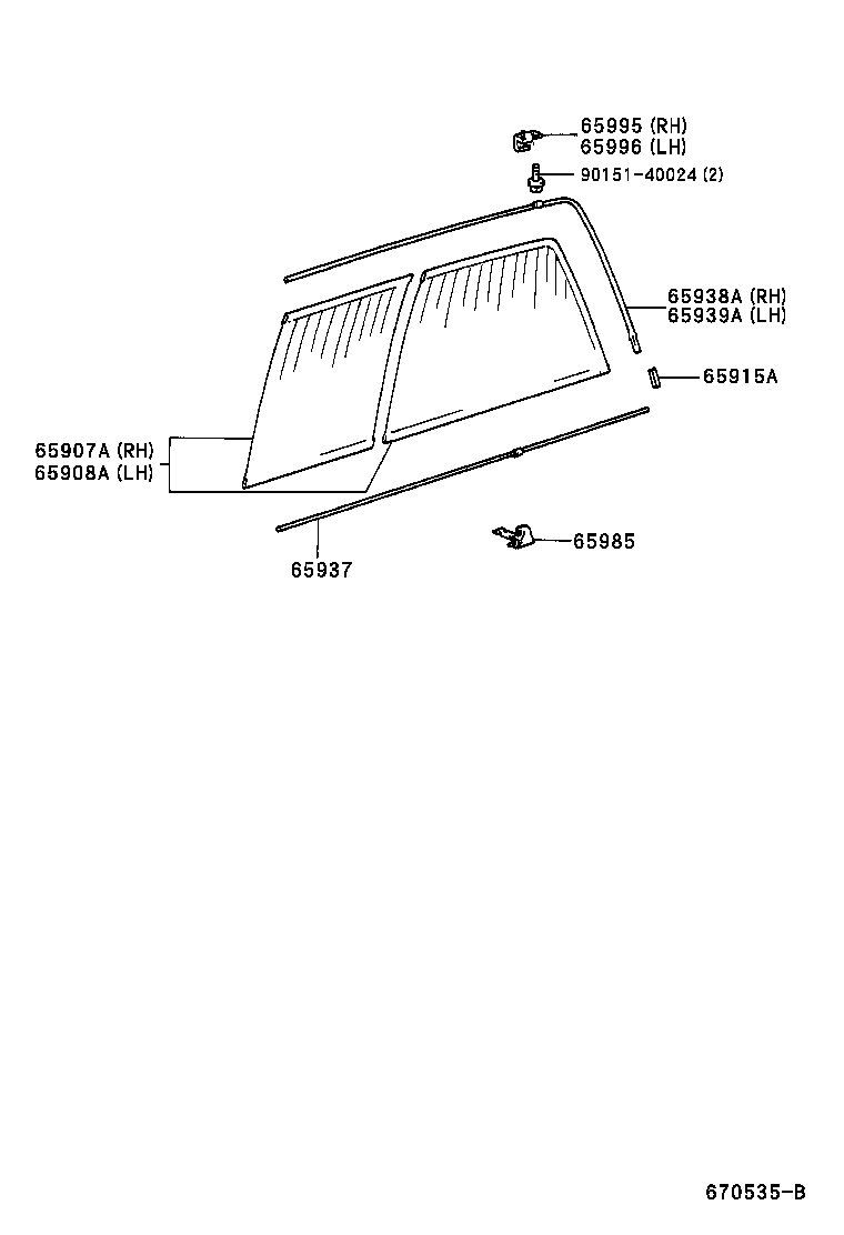 67003-40050 PANEL SUB-ASSY, REAR DOOR, RH product image