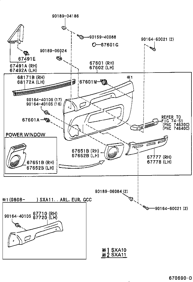 67002-42011 PANEL SUB-ASSY, FRONT DOOR, LH product image