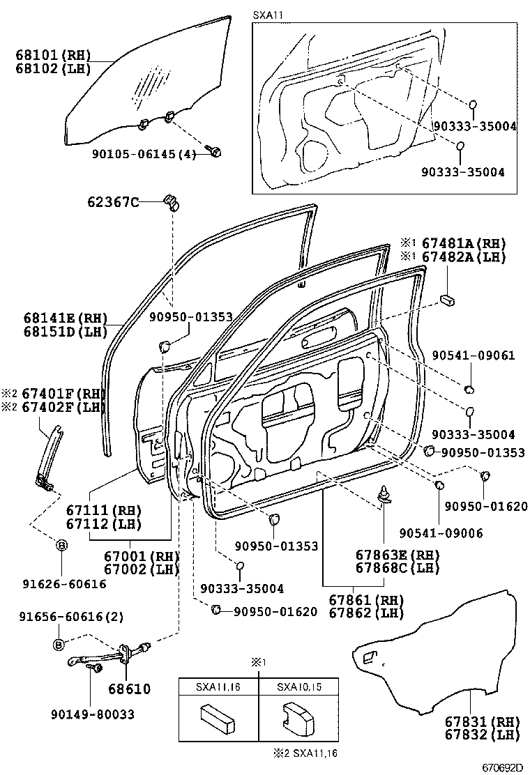 67831-42020 COVER, FRONT DOOR SERVICE HOLE, RH product image