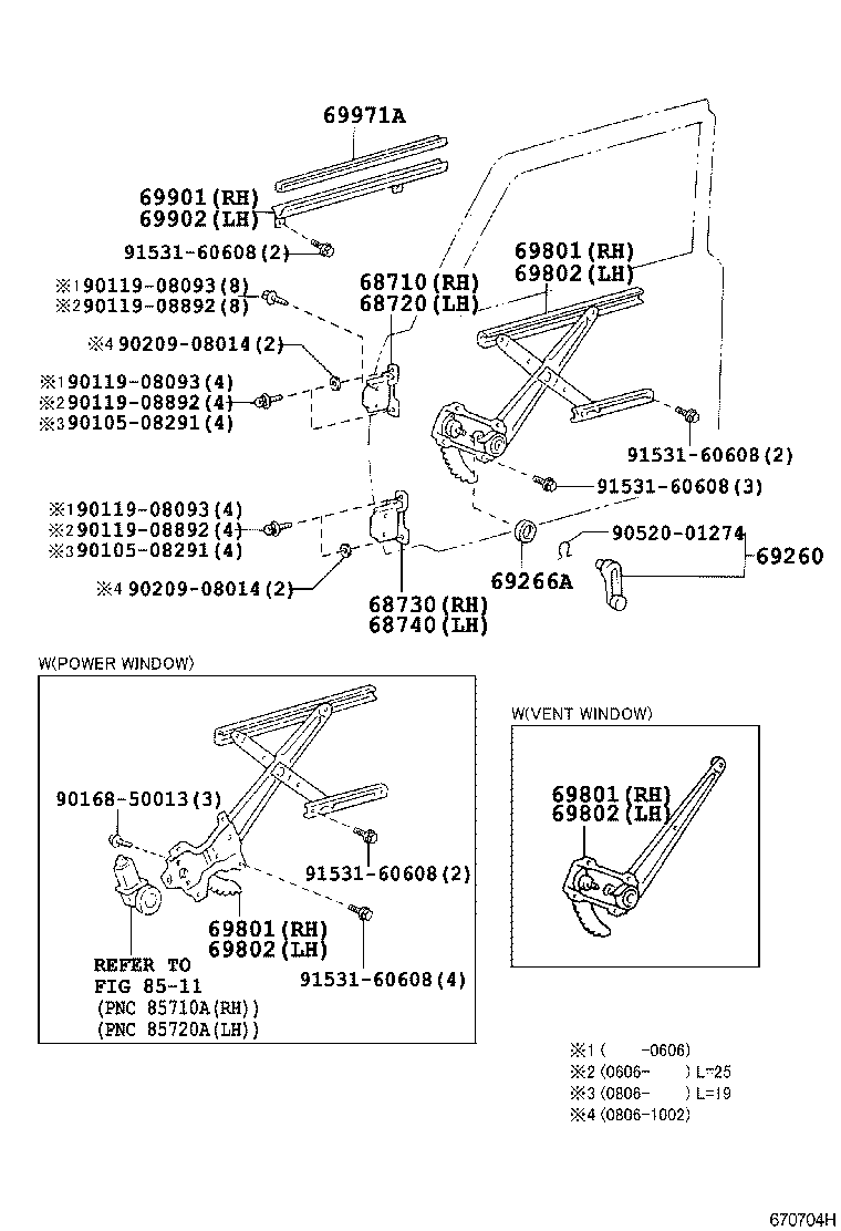 Toyota 68740-24010 HINGE ASSY, FRONT DOOR, LOWER LH