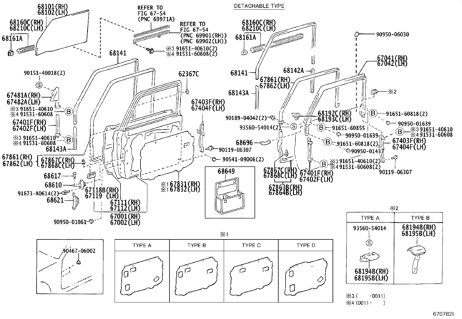 Toyota 67404-60071 FRAME SUB-ASSY, FRONT DOOR, REAR LOWER LH