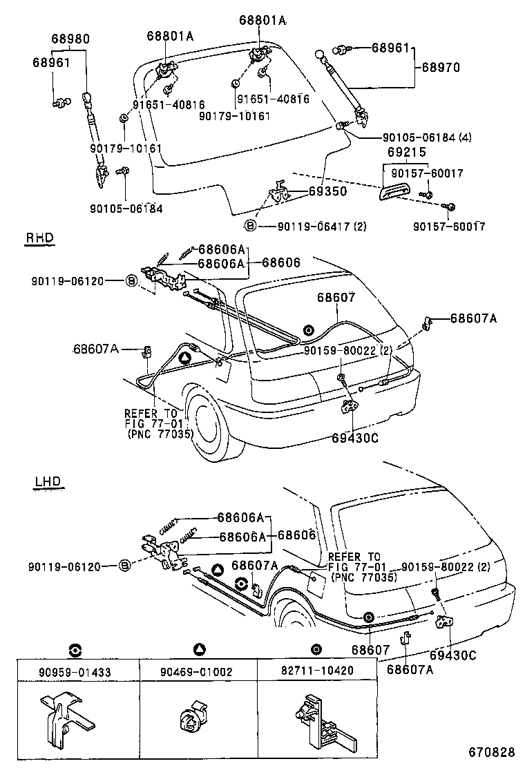 68960-19405 STAY ASSY, BACK DOOR product image