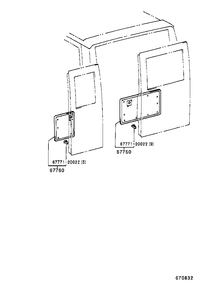 67005-37010 PANEL SUB-ASSY, BACK DOOR product image