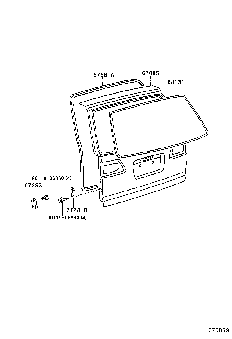 67005-08030 PANEL SUB-ASSY, BACK DOOR product image