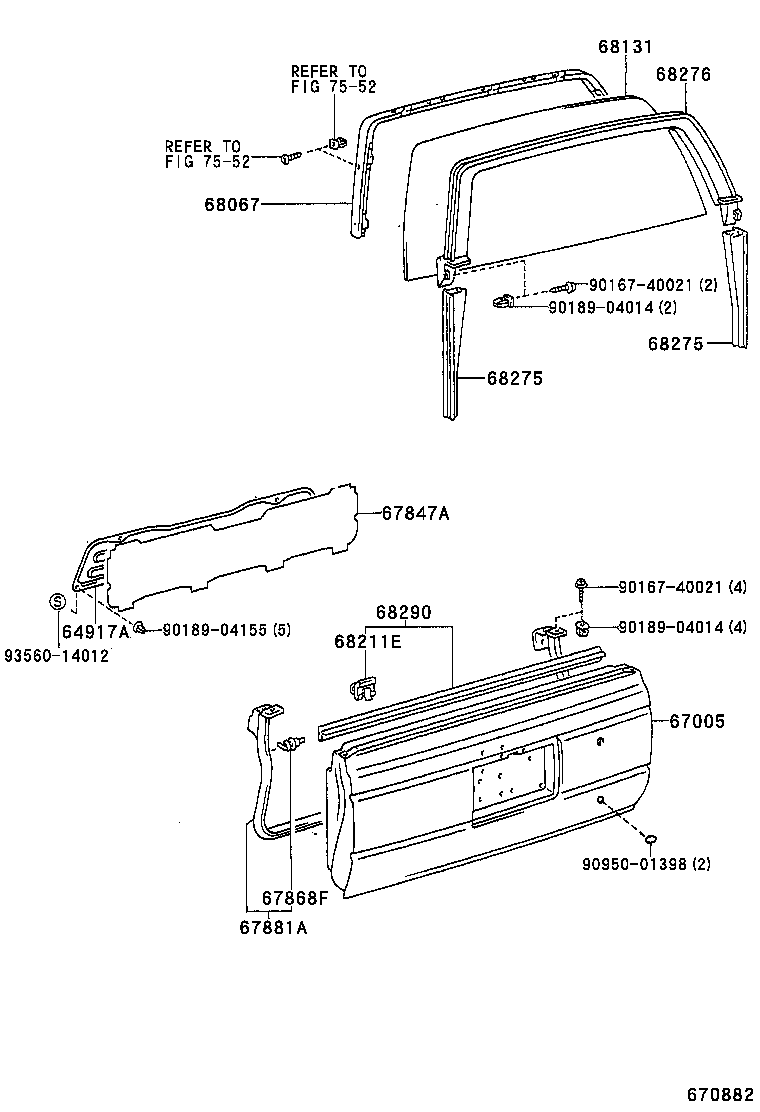 67005-35030 PANEL SUB-ASSY, BACK DOOR product image