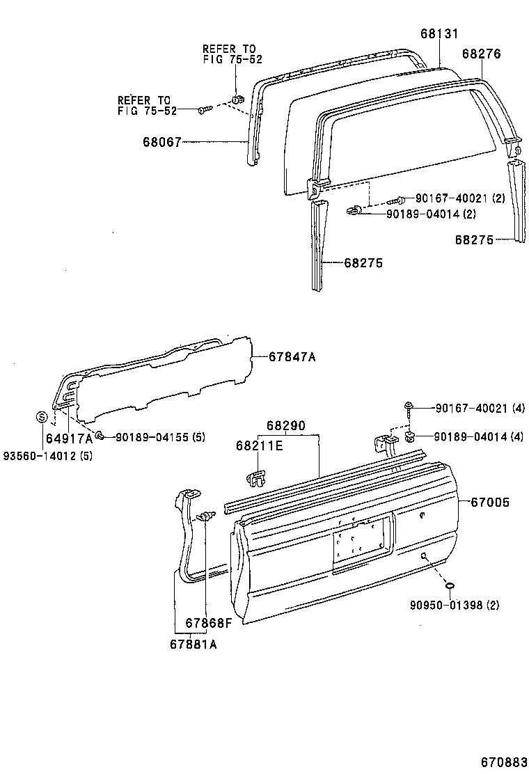 67005-35020 PANEL SUB-ASSY, BACK DOOR product image