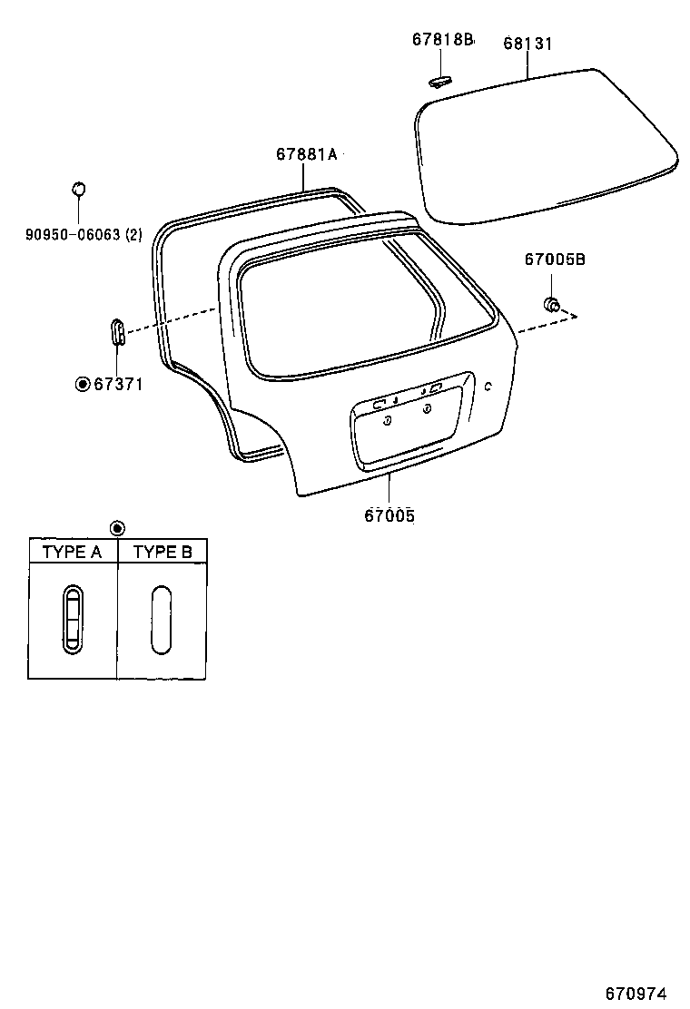 67005-1C710 PANEL SUB-ASSY, BACK DOOR product image