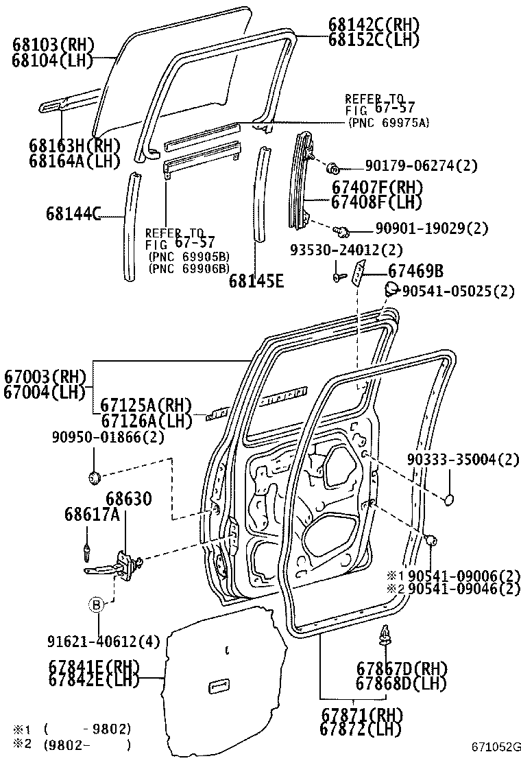 67003-35110 PANEL SUB-ASSY, REAR DOOR, RH product image