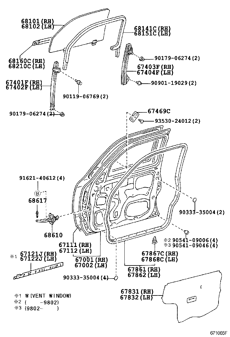 67112-35150 PANEL, FRONT DOOR, OUTER LH product image