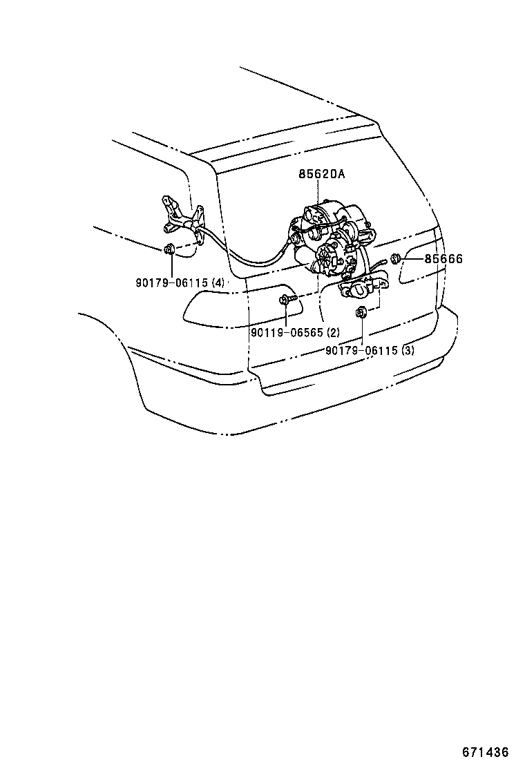 68350-08010 ROLLER ASSY, SLIDE DOOR, LOWER RH product image