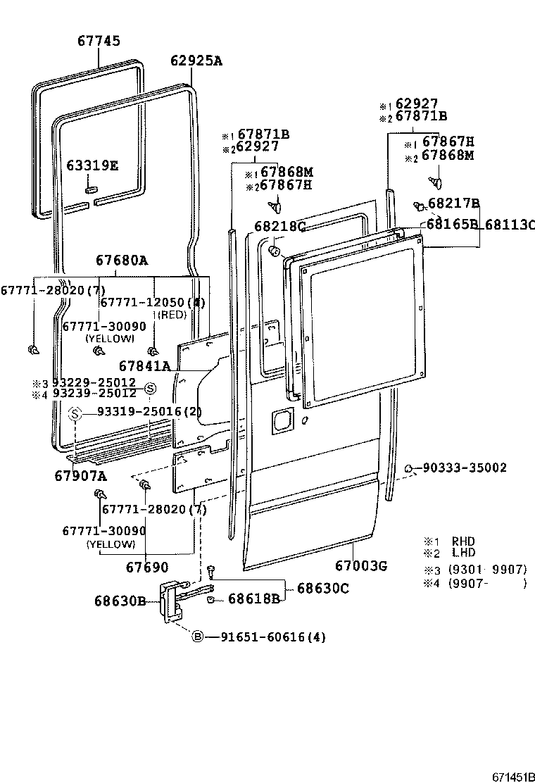 67003-36140 PANEL SUB-ASSY, SLIDE DOOR product image