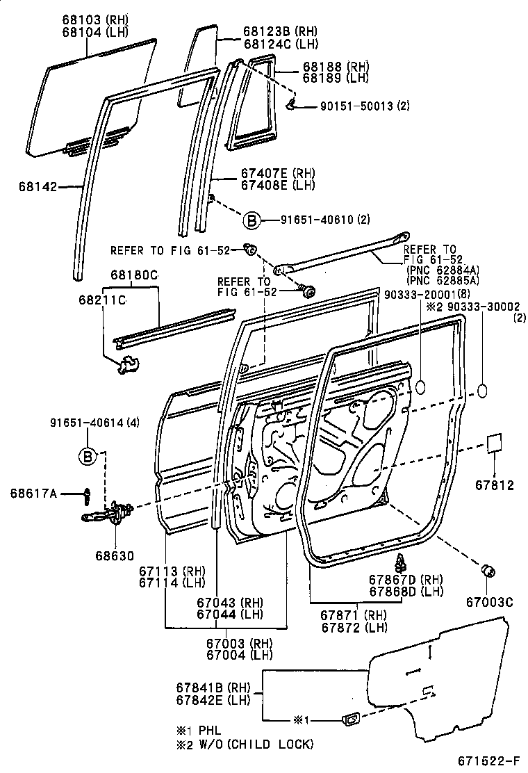 67003-0B080 PANEL SUB-ASSY, REAR DOOR, RH product image