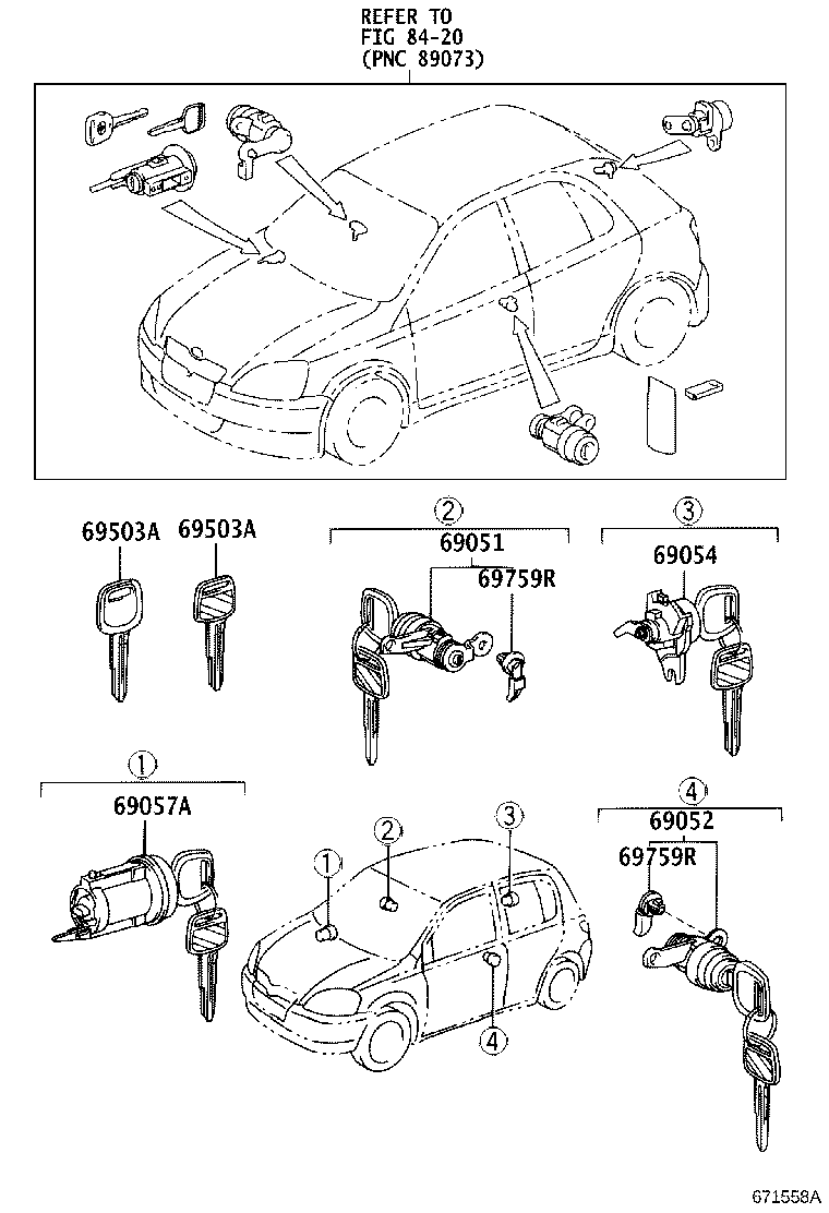 69560-52170 CYLINDER ASSY, BACK DOOR LOCK product image