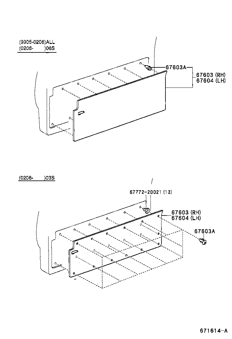 67003-37060 DOOR SUB-ASSY, SLIDE, RH product image