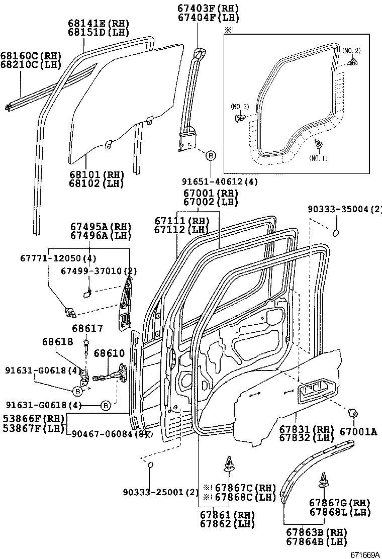 67112-37140 PANEL, FRONT DOOR, OUTER LH product image