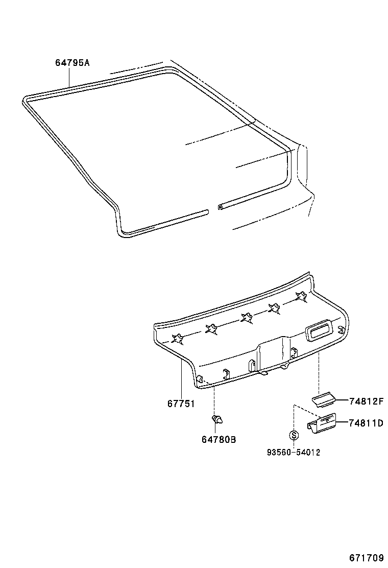 67005-2B710 PANEL SUB-ASSY, BACK DOOR product image
