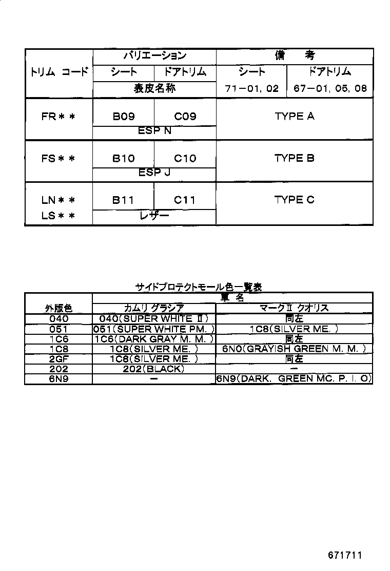 68171-33030 WEATHERSTRIP, FRONT DOOR GLASS, INNER RH product image